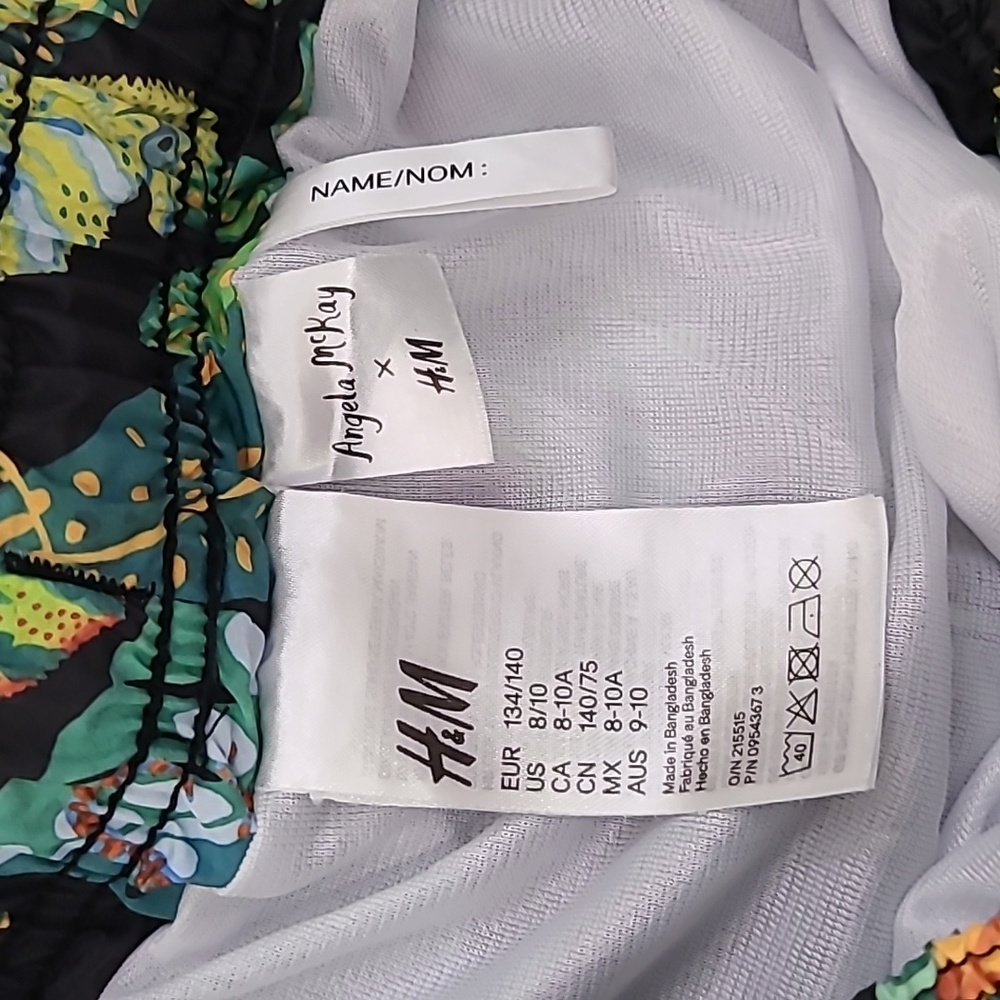 3/$21 H&M Kids Swim Trunks Sz 8-10 Cool tropical print! - Picture 4 of 7